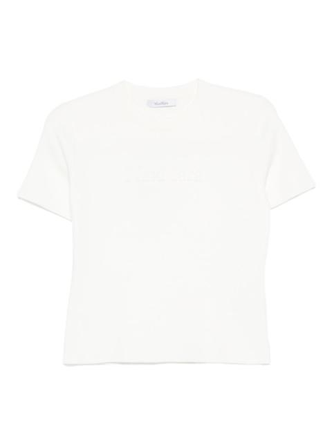 ribbed crew-neck T-shirt