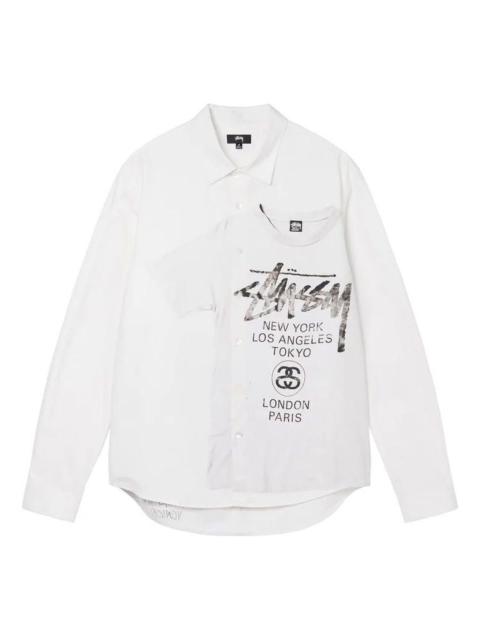 Stussy World Tour Logo Shirt 'White' 1110249