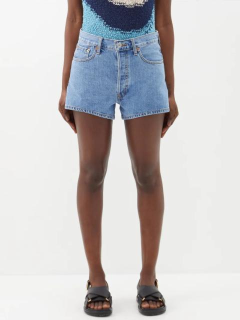 90s Low Slung denim shorts