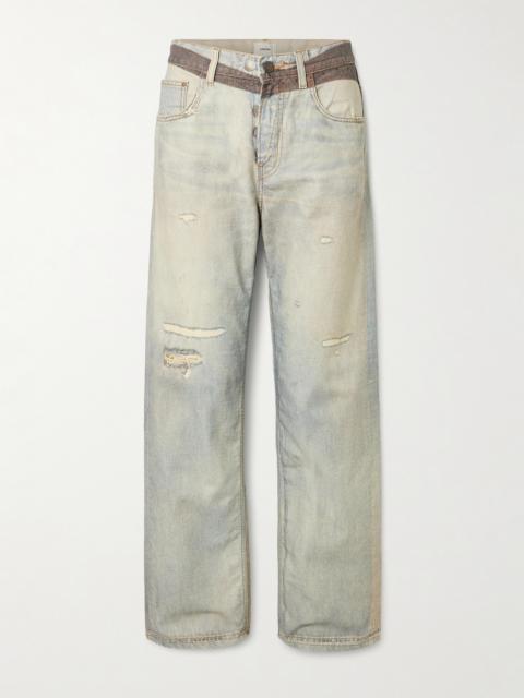 Bonnie Distressed Mid-rise Jeans