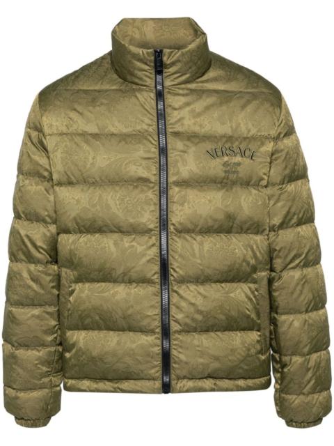 Barocco-print padded jacket