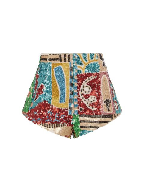 Jazz Embellished Corset Shorts