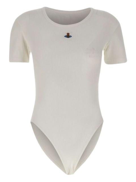 orb-embellished ribbed bodysuit