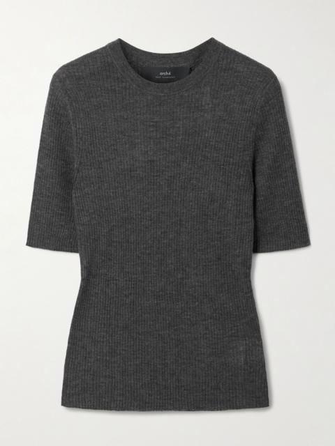 Belsize ribbed organic cashmere sweater Gray
