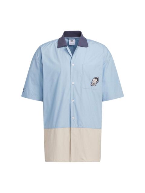 adidas Originals x Yu Nagaba V-Day Shirts 'Blue Beige' IS0635