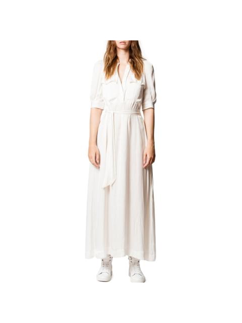 Zadig & Voltaire Remedy Satin Robe Longue En Po Dress