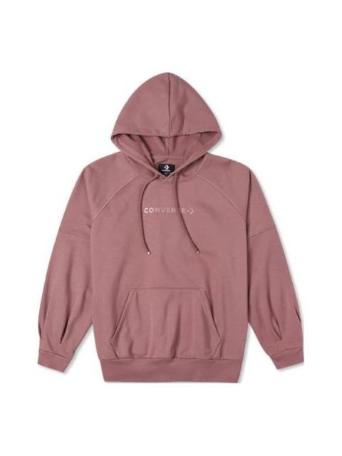 (WMNS) Converse Twisted Knits Hoodie 'Pink' 10024670-A02