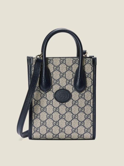 Mini tote bag with Interlocking G