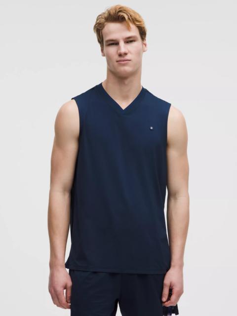 Mesh-Panelled Tennis Sleeveless Shirt