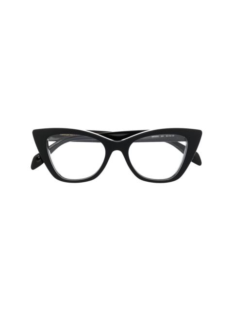 cat-eye glasses