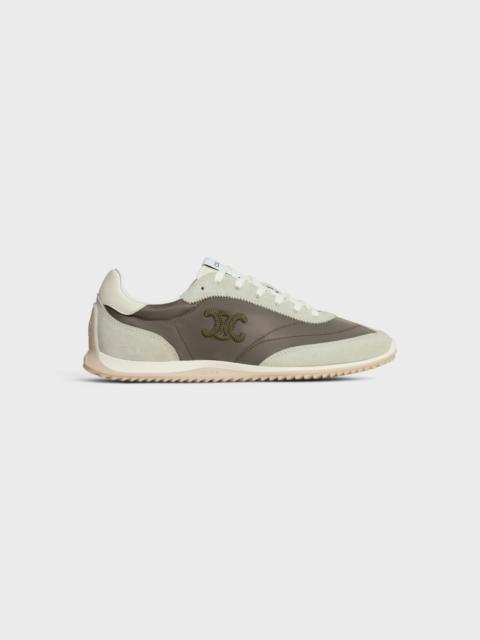 CELINE RACER - LOW TOP SNEAKER IN NYLON, SUEDE CALFSKIN AND CALFSKIN