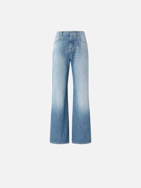 WIDE-LEG JEANS WITH FADING