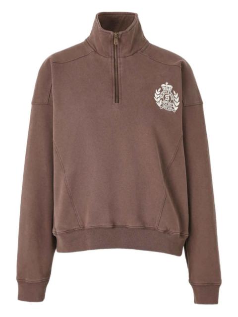 logo-embroidered sweatshirt