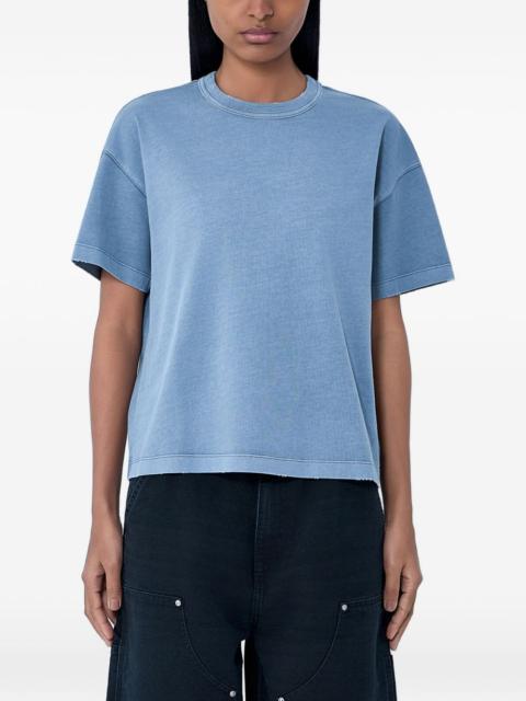 oversized raw edge T-shirt