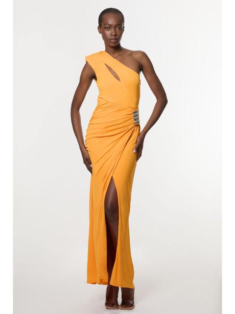 Premium Viscose Jersey Hardware Maxi Dress