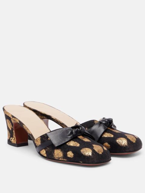 Knotty 60 bow-detail mules