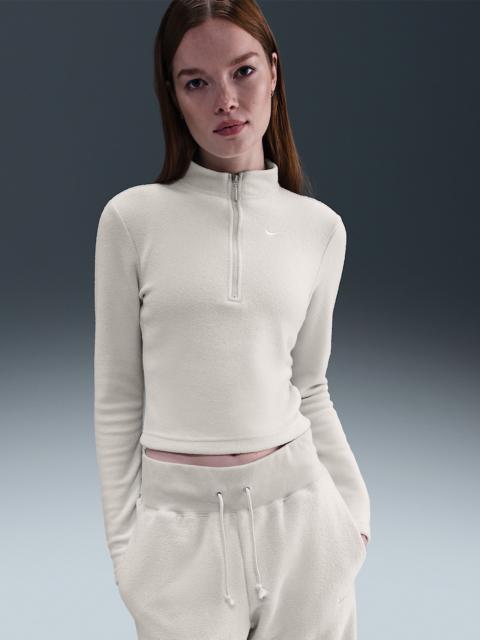 Nike Sportswear Phoenix Plush Women's Slim Long-Sleeve Cozy Fleece 1/2-Zip Top