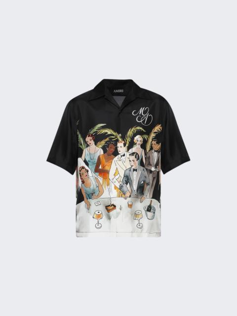 Bar Scene Bowling Shirt Black