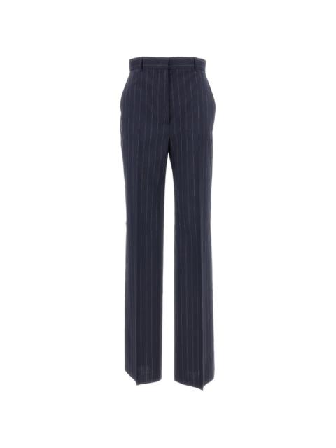 pinstripe tailored trousers