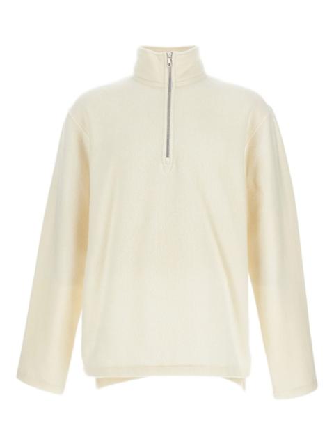 half-zip turtleneck sweater
