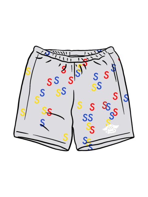 Supreme Embroidered S Sweatshort Ash Grey