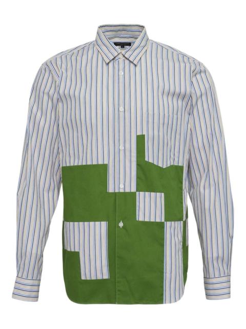 striped patchwork shirt