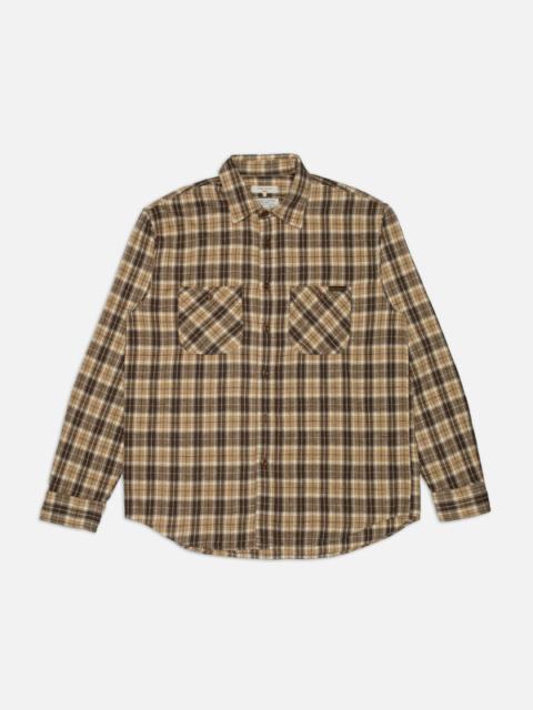 Julian Worker Shirt Check Brown
