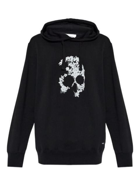skull-print hoodie