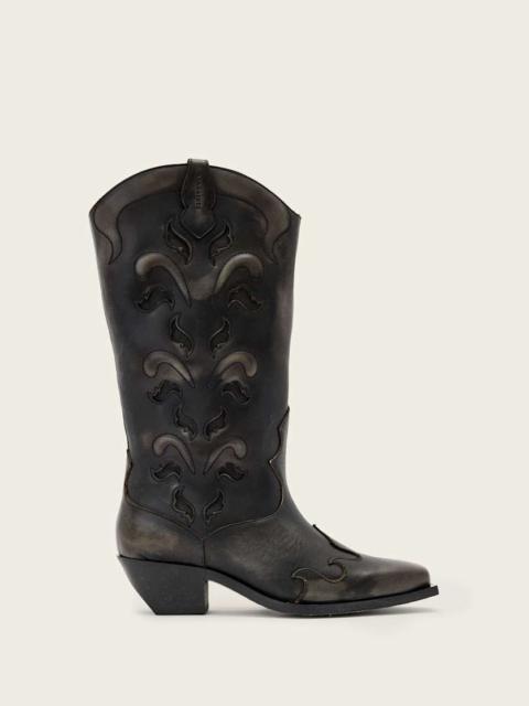 DOLLY WESTERN LEATHER BOOTS