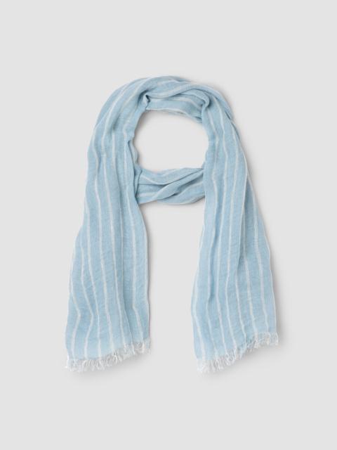 Striped Organic Linen Scarf