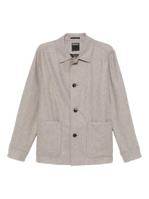 button-up textured jacket