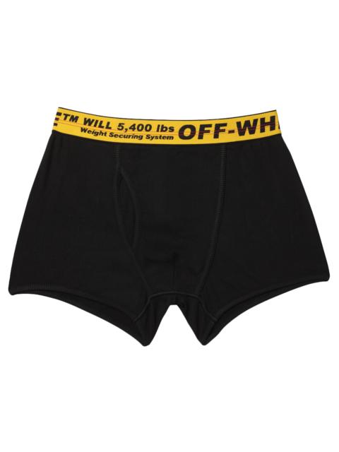 OFF-WHITE Three Pack Stretch Cotton Boxer Briefs (SS19) Black/Yellow/Black