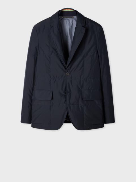 Navy Quilted Down Technical Blazer