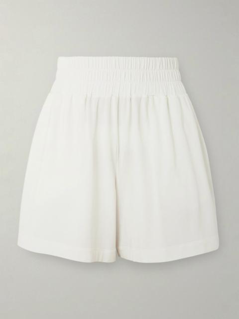 Mia Embroidered Modal-blend Jersey Shorts
