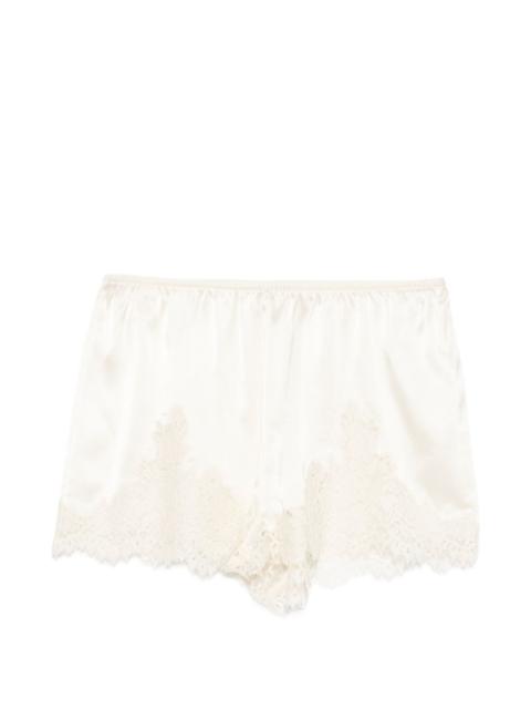Iona lace-trim mini shorts