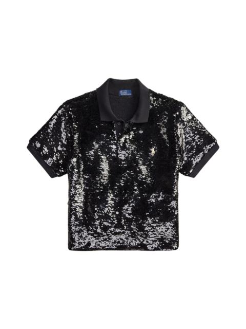 Short-sleeved polo shirt with logo