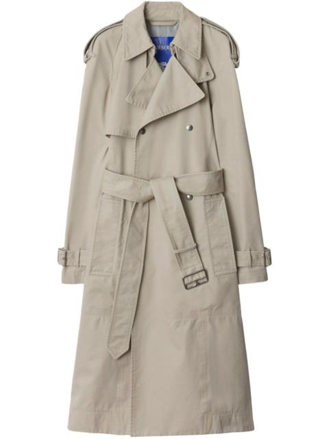 long cotton trench coat