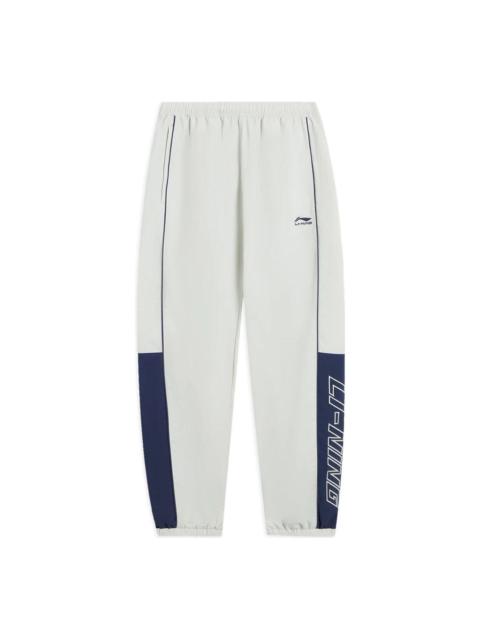 Li-Ning Sportswear Sweatpants 'White Blue' AYKS837-1