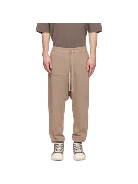 Taupe Temple Drawstring Lounge Pants