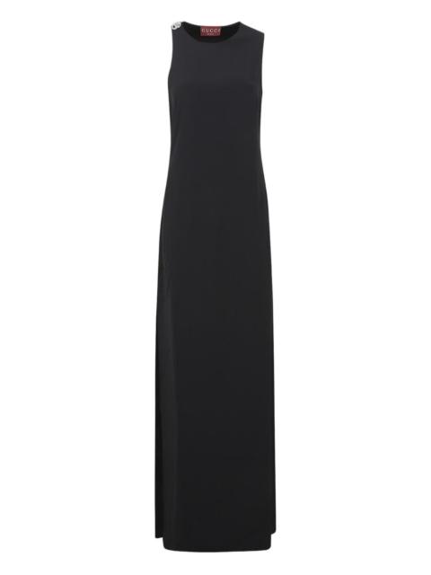 Double G-detail maxi dress