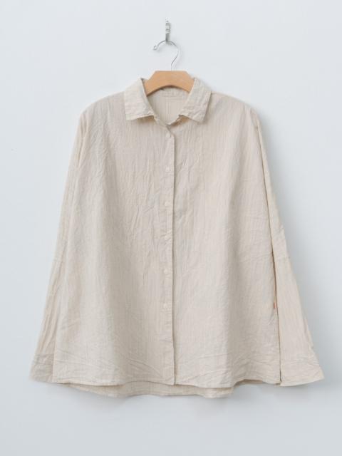 Waga LS Shirt WIND STRIPE - Nat Stripe