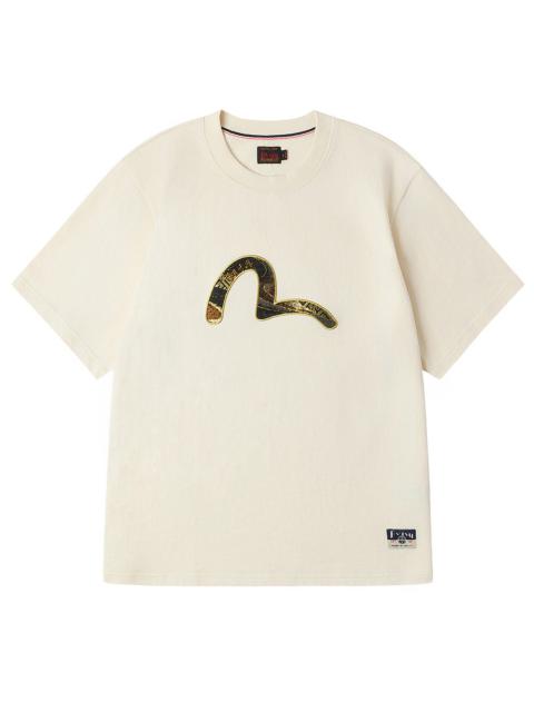 Brocade Seagull Appliqué Regular Fit Short Sleeves T-shirt