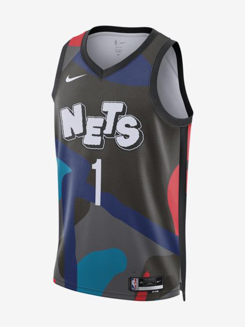 Mikal Bridges Brooklyn Nets City Edition 2023/24 Nike Men's Dri-FIT NBA Swingman Jersey