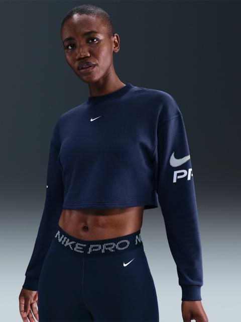 Nike Pro Women's Dri-FIT Loose Crew-Neck French Terry Sweatshirt