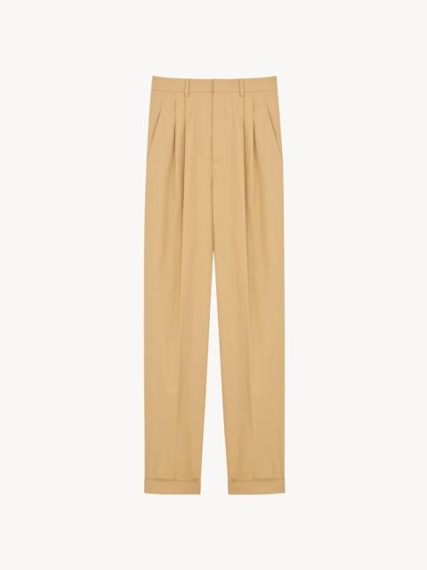 SLIM-FIT PANTS IN TECHNICAL COTTON