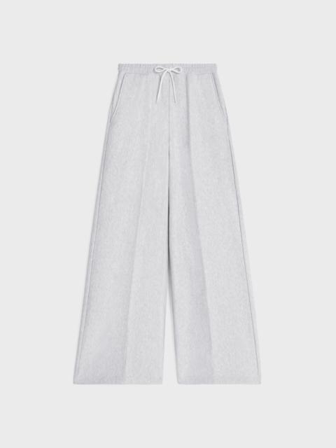 Flared jogging IN cotton fleece