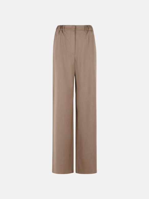 'SALPA' TROUSERS IN TELA STRETCH WOOL IN HAZELNUT COLOR