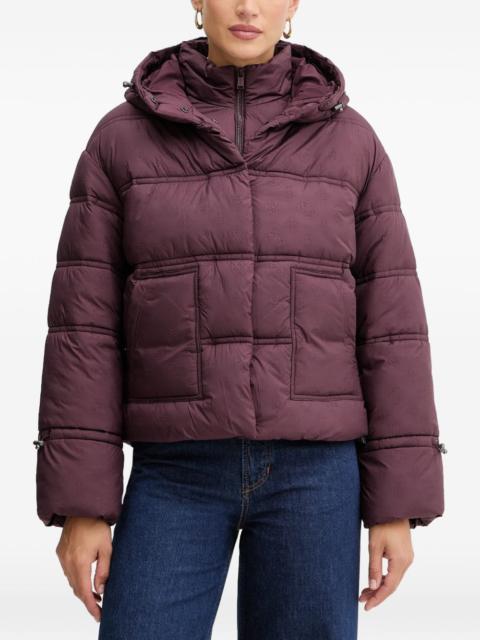 hooded puffer jacket