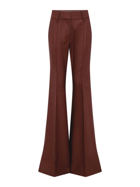 Rhein Flare Pant in Burnt Sienna Wool Cashmere Flannel