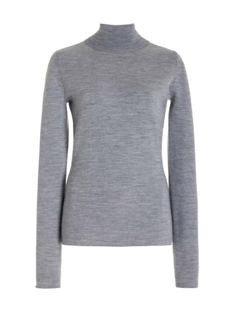 May Turtleneck in Heather Grey Cashmere Wool